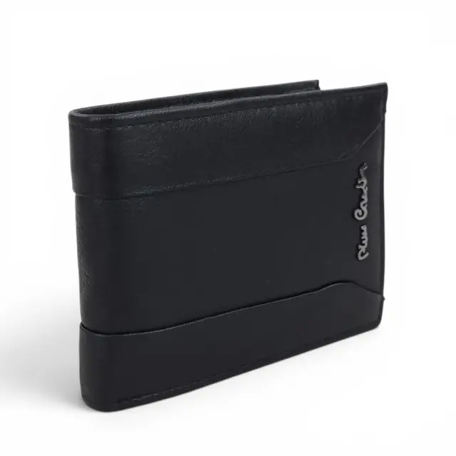 Ανδρικό Πορτοφόλι Δερμάτινο RFID Pierre Cardin 8806-TILAK134 12.5x9.5cm Μαύρο