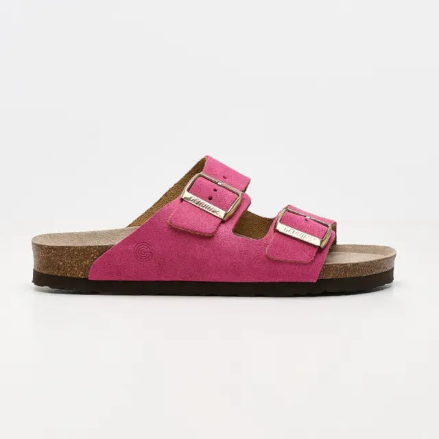 Genuins Παντόφλες Γυναικείο δέρμα Nubuck Ροζ GEN/HAWAII SUEDE G105997 MAGENTA