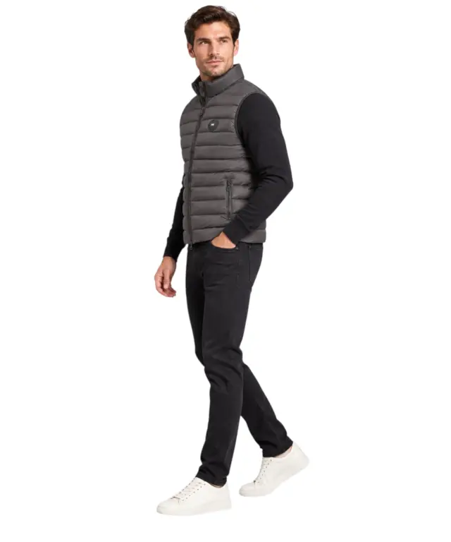Cavalli Class - Ανδρικό Αμάνικο Μπουφάν Slim Fit WXT40BFT035-05051 Μαύρο 3