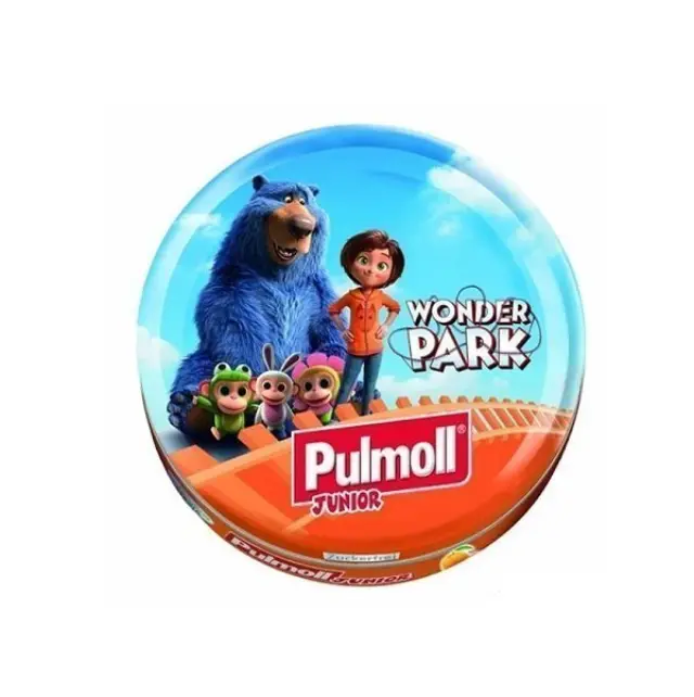 Pulmoll Junior Καραμέλες για Παιδιά με Πορτοκάλι + Βιταμίνες A,C + Ε Καταπραΰνουν το Λαιμό + Ενισχύουν το Ανοσοποιητικό - Χωρίς Ζάχαρη, 45gr