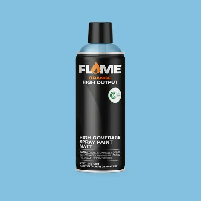 Flame Orange Spray Paint 400ml FO-504 Light Blue Light