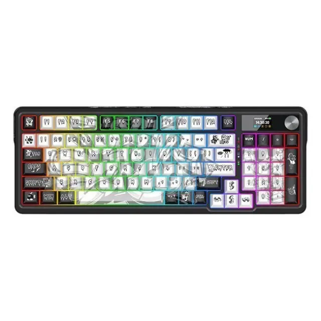 Redragon Gaming Keyboard Artemis Pro K719GF-RGB-PRO Lion Linear White / Black (K719GF-RGB-PRO)