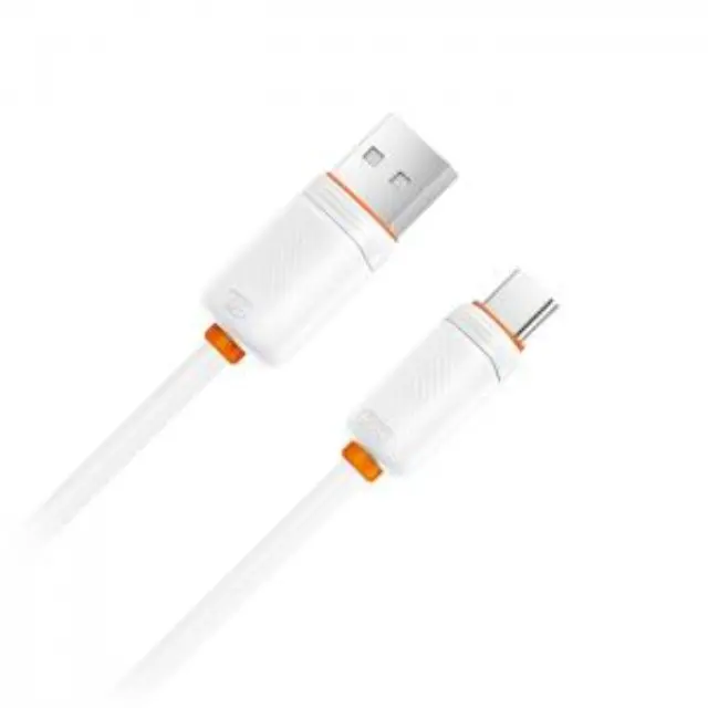 Καλώδιο High-Speed USB A αρσ. - USB Type-C αρσ. 15W, 1.00m σε λευκό χρώμα 3