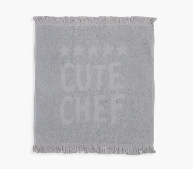 ΠΟΤΗΡΟΠΑΝΟ CUTE CHEF 50Χ50 NEF-NEF HOMEWARE, 100% BAMBAKI - L.GREY (039626)