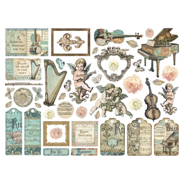 Die Cuts Stamperia, Music 2