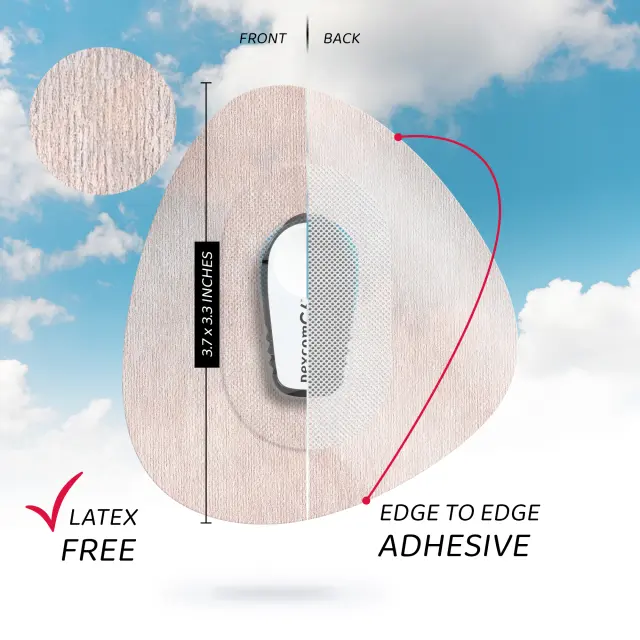 Not Just a Patch Air Αδιάβροχο Αυτοκόλλητο για Αισθητήρα Dexcom G6 20τμχ – Μπεζ 2
