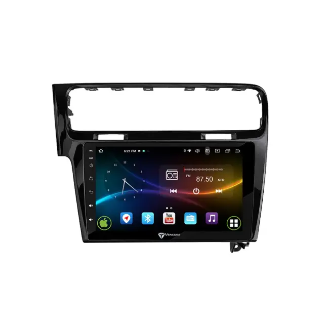 VenCore Οθόνη Multimedia Android 15 10" 9109A MTK6762 Octa-Core 2GB/32GB IPS με Πρόσοψη, CarPlay, Android Auto και Υποστήριξη Κάμερας Οπισθοπορείας AHD για Volkswagen Golf 7 2013-2021 – Μαύρη (3236-10008-0003B) 2
