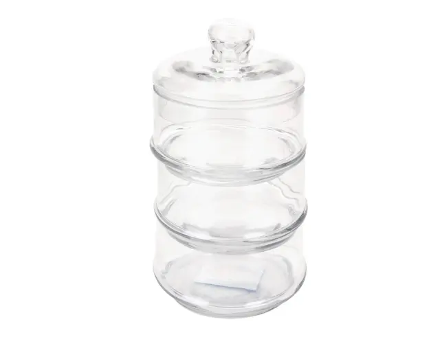 Γυάλινο Δοχείο Τροφίμων Excellent Houseware με καπάκι και συνολική χωρητικότητα 1.5lt - 3 τεμάχια YE1100320