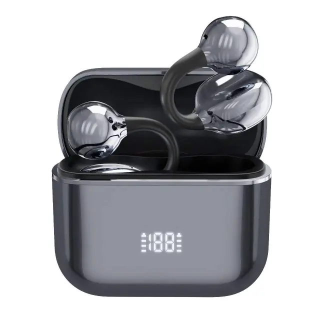 Busd Ai Pro19 Bluetooth Earbuds Wireless Earclip Headphones with Ergonomic Open-Ear Fit OEM Μαύρο
