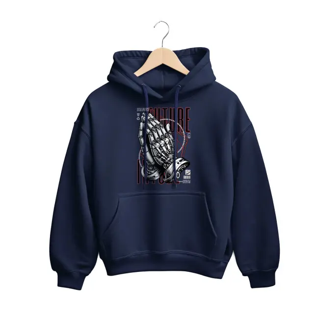 Φούτερ Noshame® Navy με τύπωμα - 3025104 - XXL