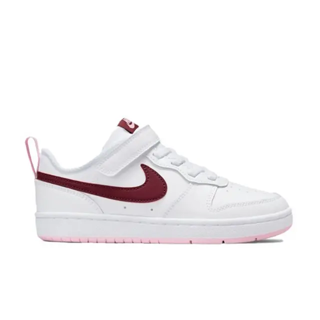 Nike Court Borough Low 2 (PSV) (BQ5451-120) - Λευκό-Ροζ - 28