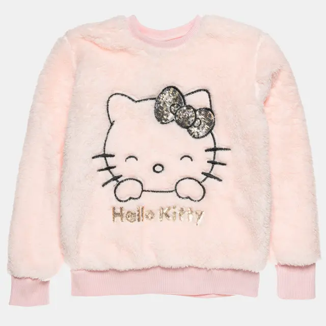 Μπλούζα Hello Kitty από απαλό, χνουδωτό ύφασμα
