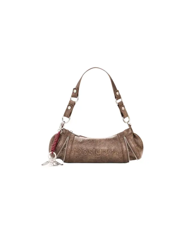 Desigual - Γυναικεία Τσάντα Ώμου Half Zarauz 26WAXPAH-6044 Καφέ