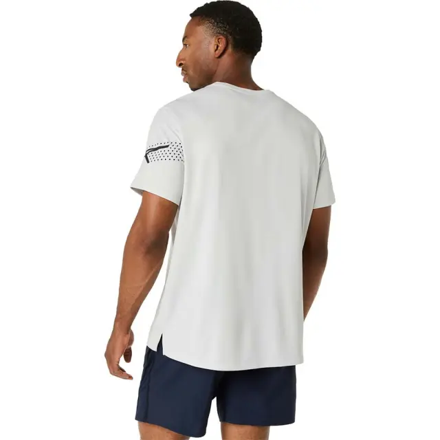 Asics Men's Icon Shortsleeve Top Γκρι Ανοιχτό 2011D458-020 (Asics) - XXLarge 2