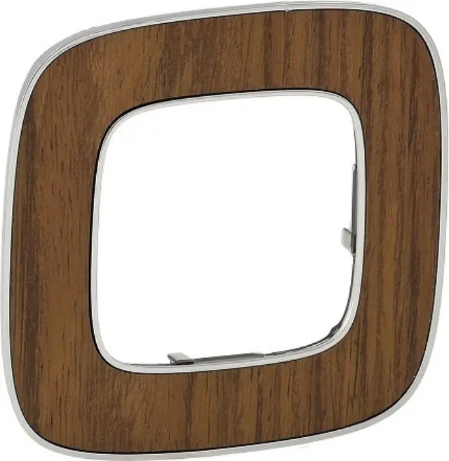 Plate Valena Allure IP20, IK04, 91.5 mm, 10 mm, Brown, 1-Gang
