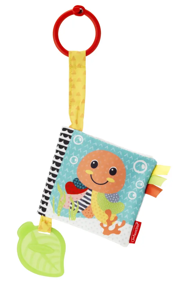 INFANTINO Link & Squeak Animal Crinkle Book 3