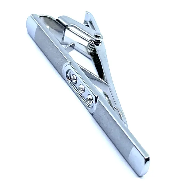 Ασημί Κλιπ Γραβάτας 6 cm – LGTC-T13/5 3