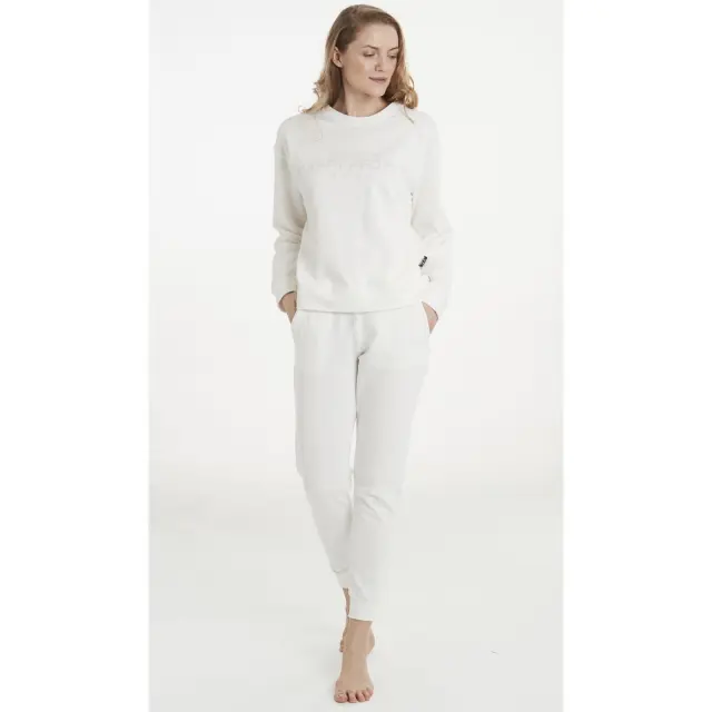 Γυναικεία μπλούζα αθλητική Haus Donna White 5380 HAPPY PEOPLE - M