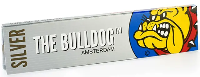 The Bulldog Χαρτάκια - Ασημί 33φ. - King Size Slim