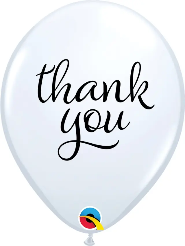 Μπαλόνια Λάτεξ 11 Λευκά Simply Thank You / 25 τεμ