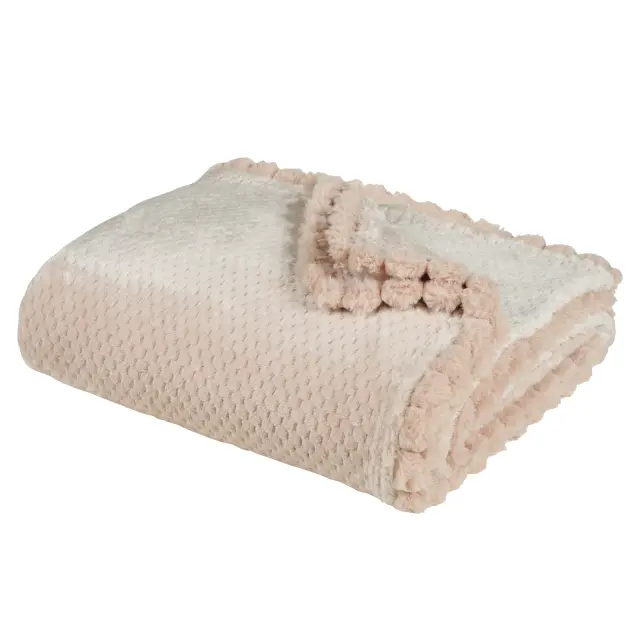 Κουβέρτα Καναπέ 130x170 330gsm Das Home 1185 Pink 100% Πολυέστερ 2