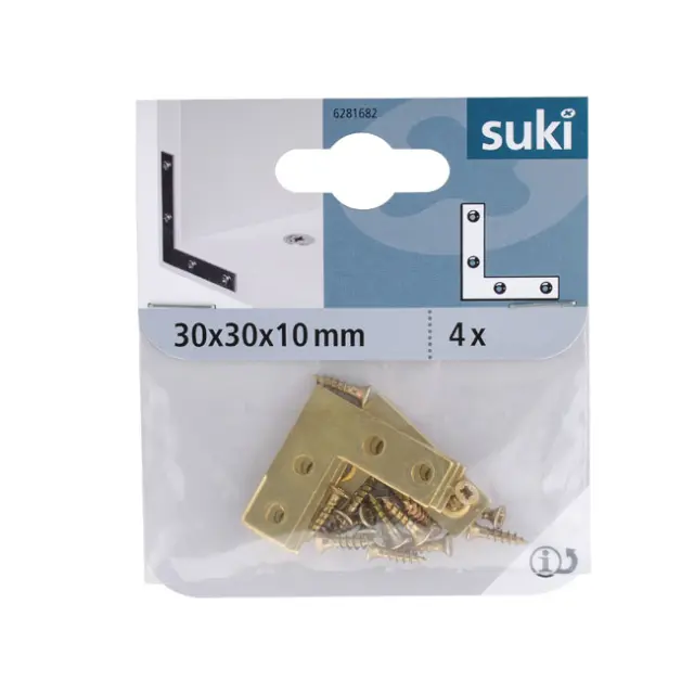 Γωνία 30x30x10x1.5 Μπρούτζινη FLAT 2