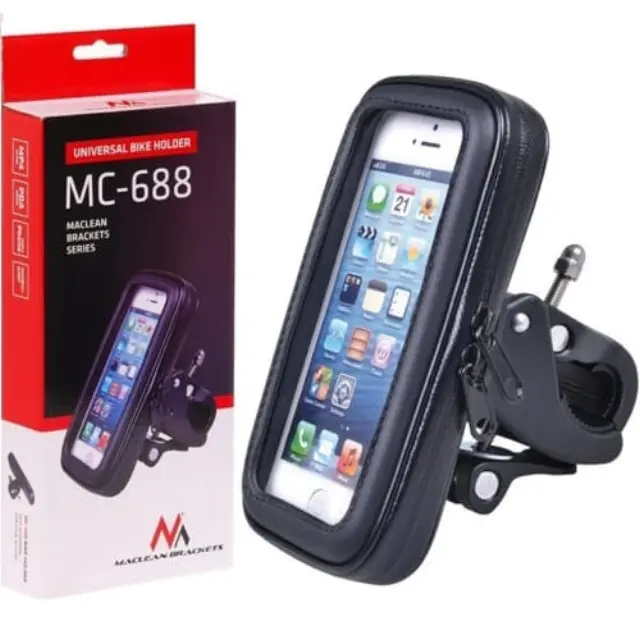 MACLEAN ΒΑΣΗ ΠΟΔΗΛΑΤΟΥ ΜΕ ΑΔΙΑΒΡΟΧΗ ΘΗΚΗ ΓΙΑ SMARTPHONE MC-688L