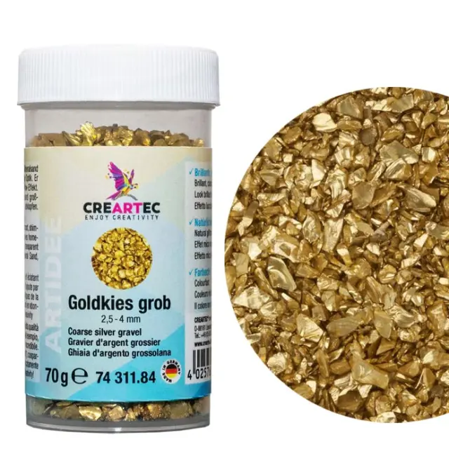 Creartec Gold Chips Coarse 2.5-4mm - 70gr
