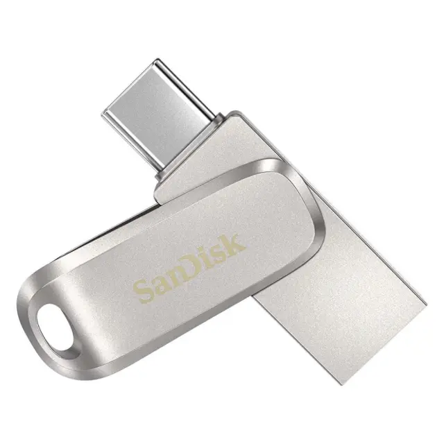 SanDisk Ultra Dual Drive Luxe USB flash drive 64 GB USB Type-A / USB Type-C 3.2 Gen 1 (3.1 Gen 1) Stainless steel