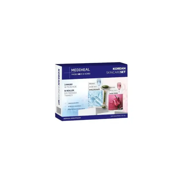 Mediheal Korean Skincare Set Sheet Mask Set 2x24ml + Facial Massage Roller Σετ Κορεατικής Περιποίησης Προσώπου