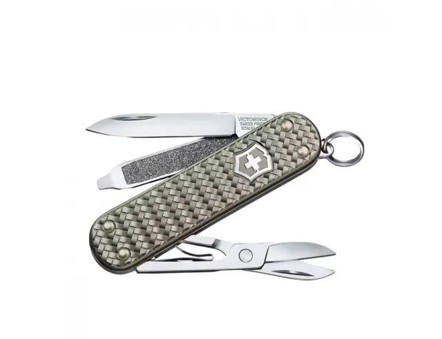 Ελβετικός Σουγιάς Victorinox Classic SD Precious Alox με 5 λειτουργίες και μήκος 5.8cm - Infinite Gray0.6221.4031G