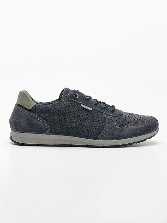 Imac Sneakers Ανδρικό δέρμα Nubuck Μπλέ IMA/551380 JEANS 2