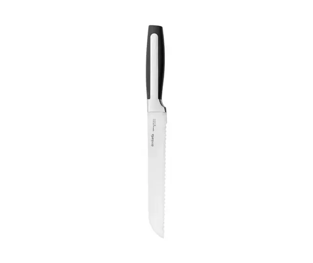 Brabantia Μαχαιρι Ψωμιου Ανοξειδωτο 34.5cm Με Μαυρη Λαβη Profi Line