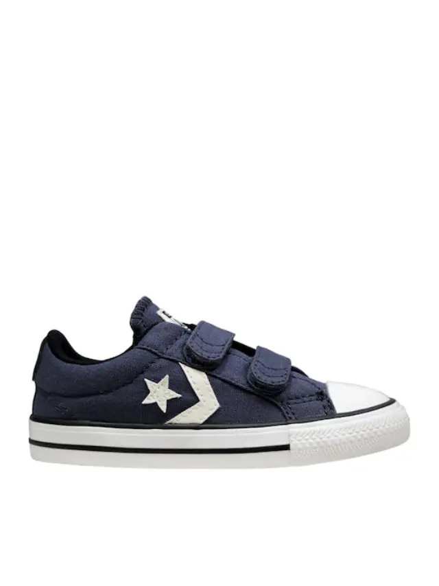 Converse Βρεφικά Sneakers Star Player 2V OX με Σκρατς για Αγόρι Navy Μπλε 756149C - 21.5