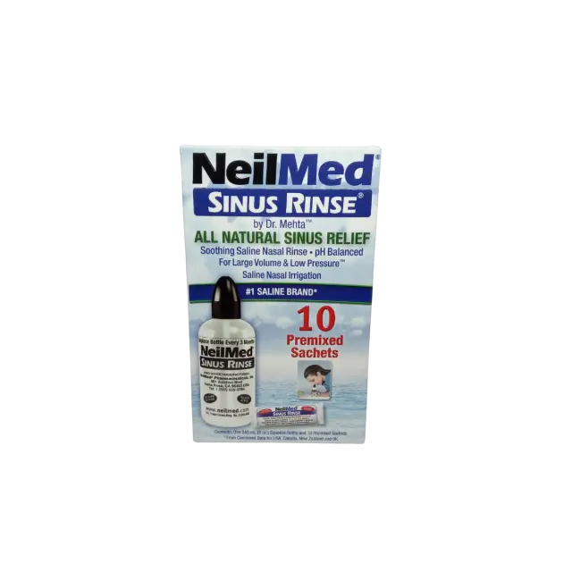 NeilMed Sinus Rinse Starter Kit Σύστημα Ρινικών Πλύσεων 10 φακελάκια