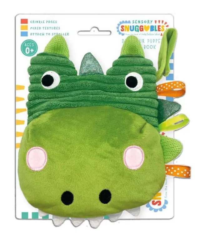 Dinosaur puppet soft book