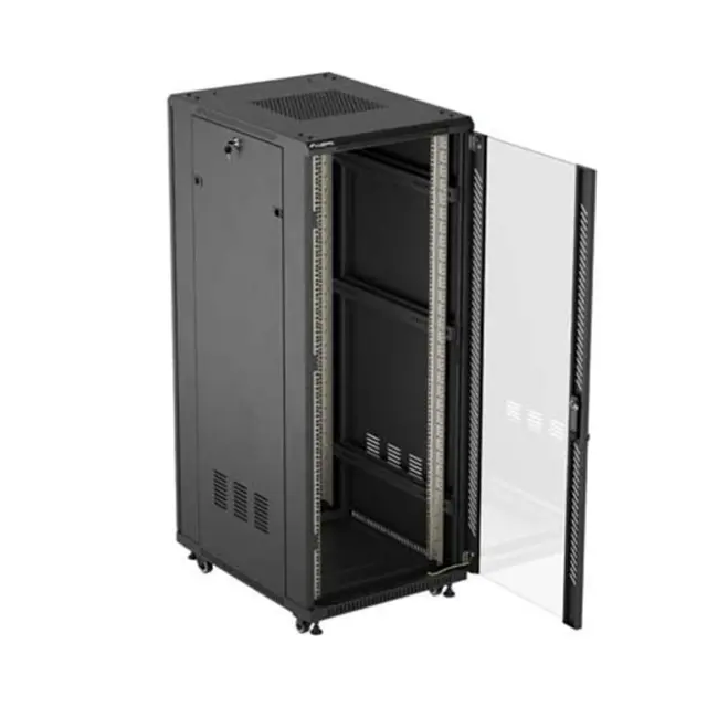 Lanberg Καμπίνα Rack 19" 32U 600X800 Black (FF01-6832-12B)