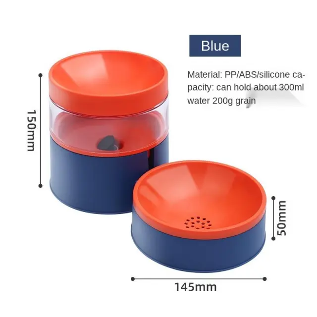 Αυτόματη ποτίστρα και ταΐστρα 30x15x15cm Μπλέ 2