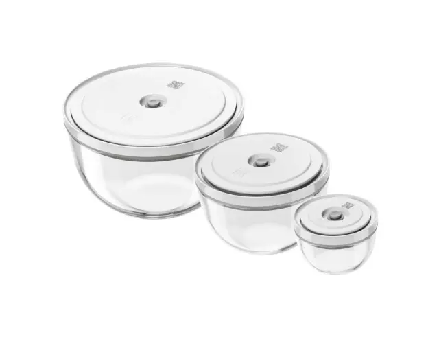 Σετ Γυάλινα Δοχεία Τροφίμων Fresh & Save Zwilling με καπάκια και χωρητικότητα 0.35lt, 1.75lt, 4lt - 3 τεμάχια 1031016