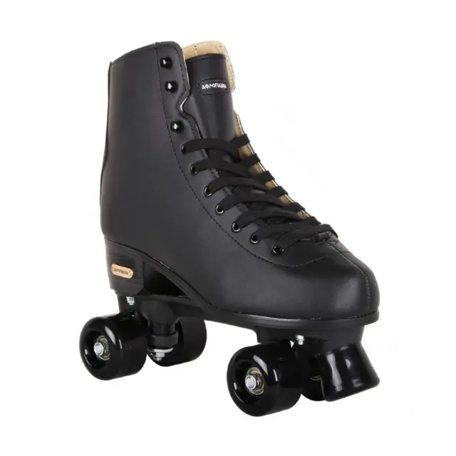 ΑΘΛΟΠΑΙΔΙΑ Μαύρα πατίνια με 4 ρόδες - Quad Roller Skates - 46
