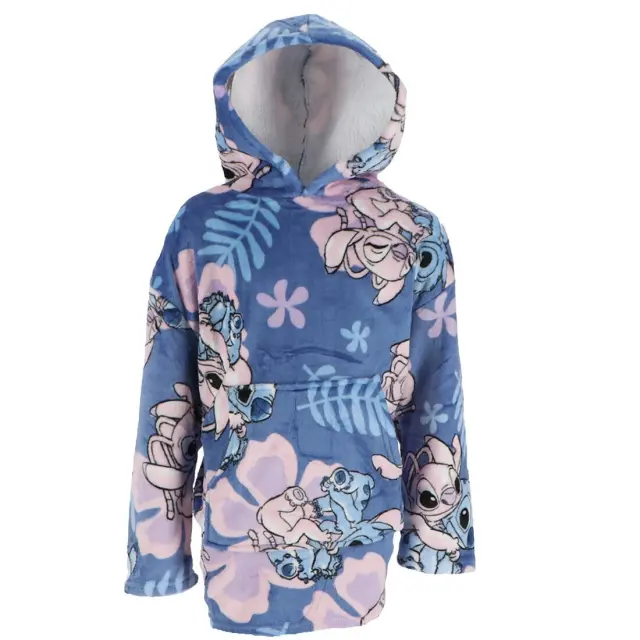 Disney Lilo and Stitch Κουβέρτα Fleece Μπλε Μπλε