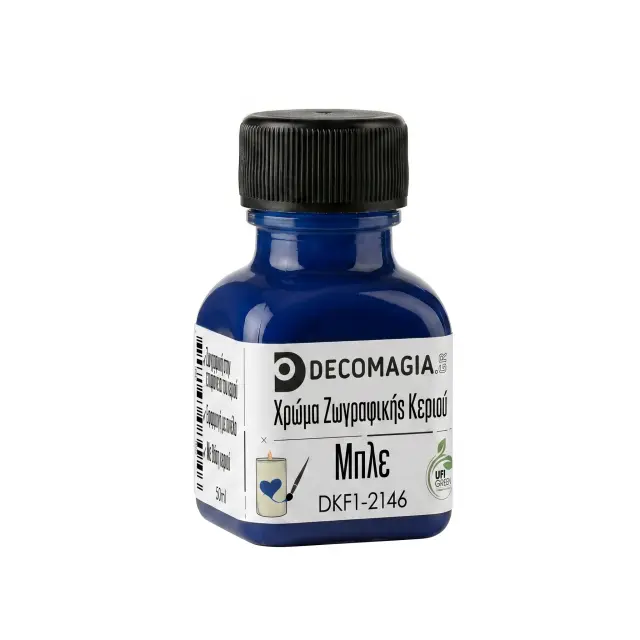 Χρώμα για ζωγραφική σε κεριά, Μπλε, 50ml
