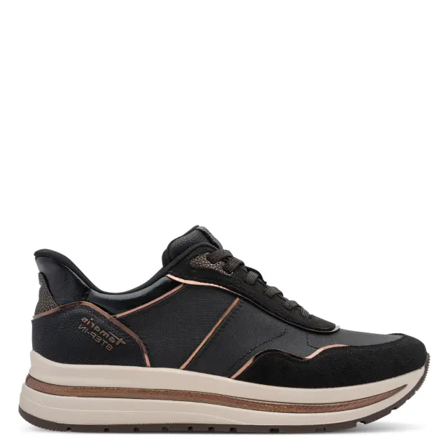 Γυναικεία Ανατομικά Sneakers Tamaris 1-23766-46 098 Μαύρο Μαύρο - 36