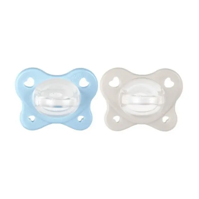 CHICCO Physioforma Πιπίλες Σιλικόνης Physio Dual Soft Σιέλ για 2-6 μηνών 2τμχ