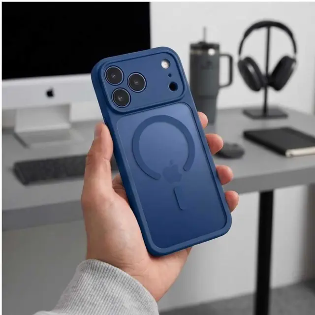 Tech-protect Basicmag Magsafe Iphone 17 Pro / 18 Pro Matte Deep Blue 3