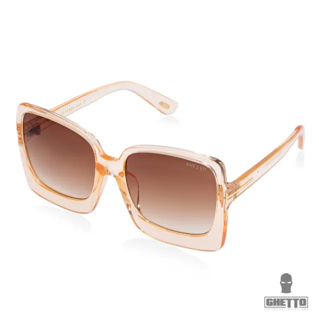 Ghetto Jackies Ladies Square Sunglasses Tea
