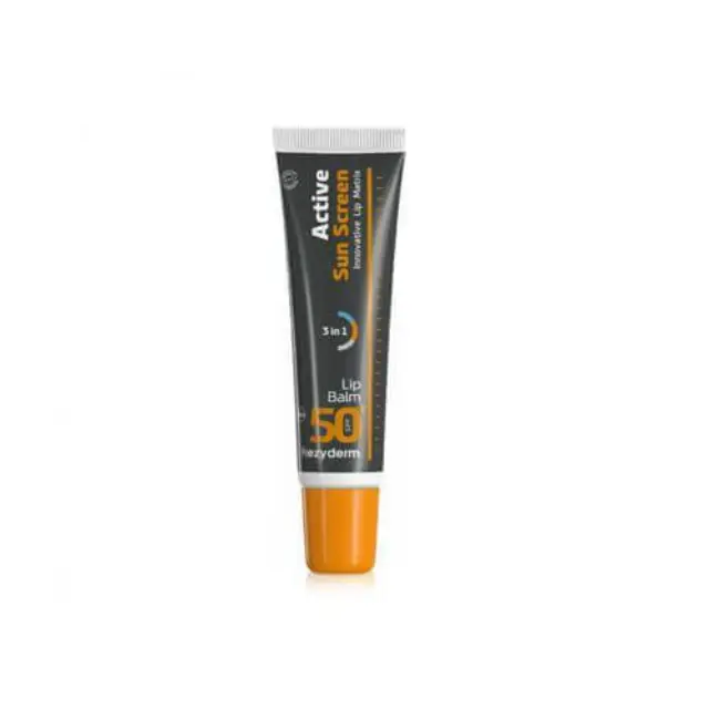 Frezyderm Active Sun Screen Innovative Lip Matrix SPF50+ Αντηλιακό για τα Χείλη με Ενεργό Άνθρακα, 15ml
