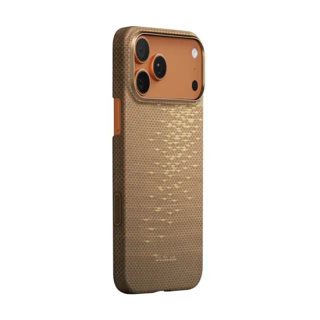 Pitaka Ultra-Slim Case, Golden Glint - iPhone 17 Pro 2
