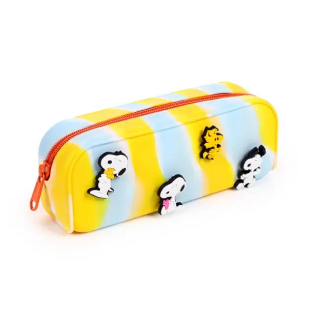 Puckator 3D Κασετίνα σιλικόνης / Peanuts Silicone Pencil Case with Charms: Snoopy & Woodstock 3