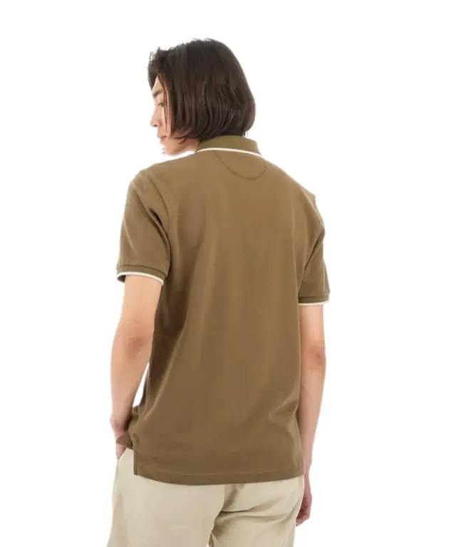 La Martina - Ανδρικό T-Shirt Polo Anthony Regular Fit BPMP04-PK031-03197 Χακί 2